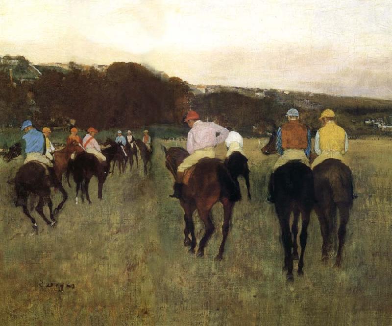 Edgar Degas Racecourse oil painting image